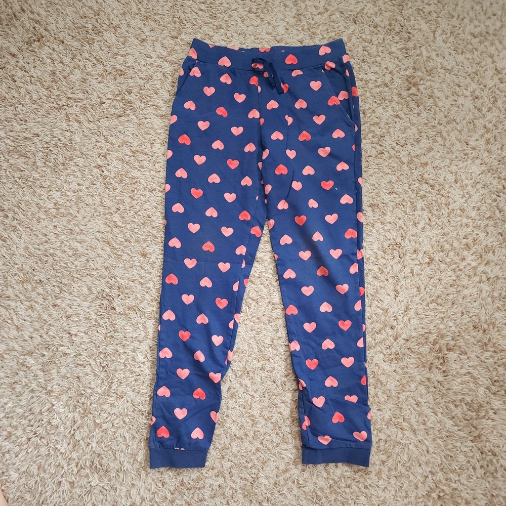 Carters Heart Pattern Navy Pants Girls 14/14A